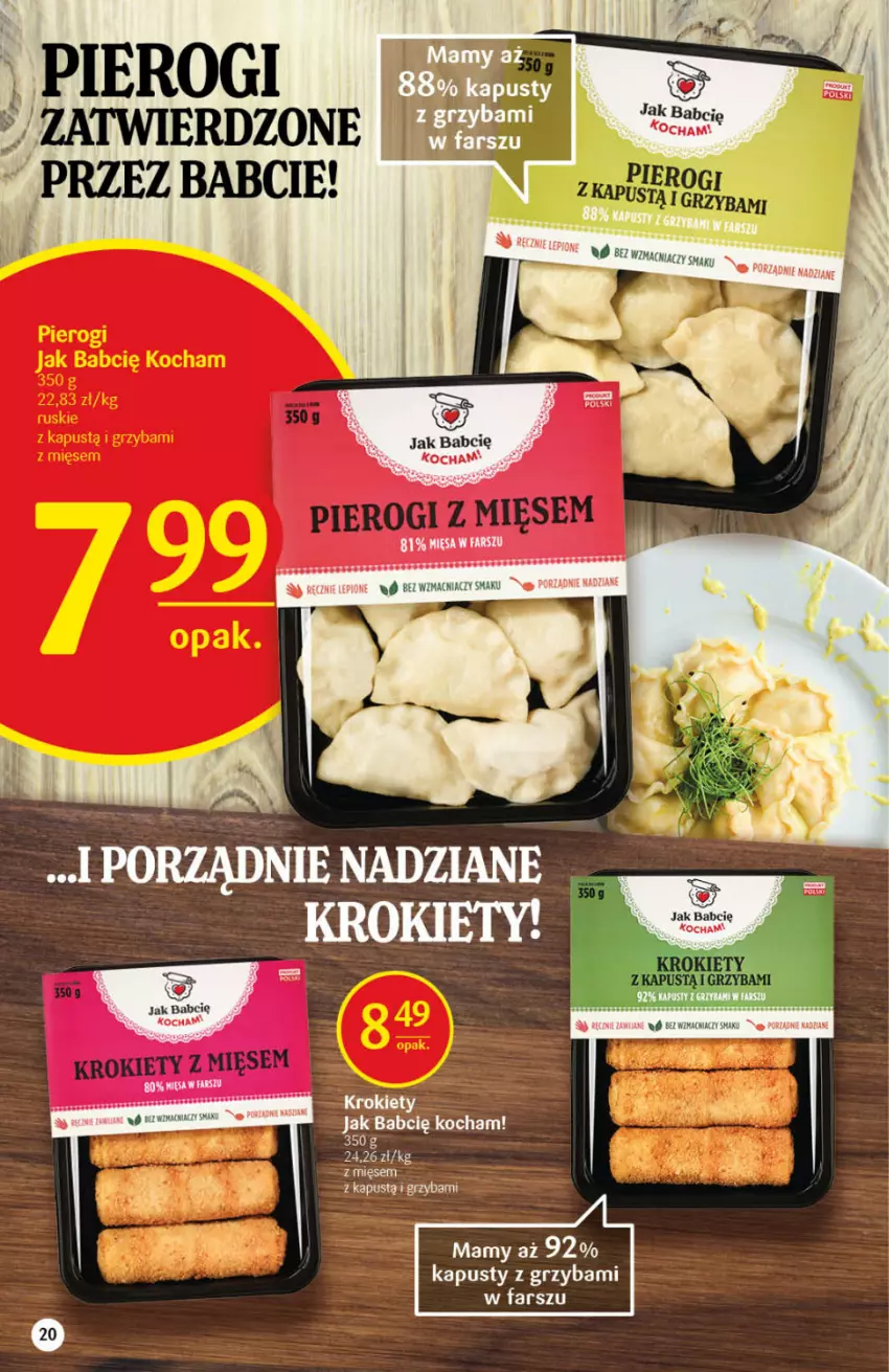 Gazetka promocyjna Delikatesy Centrum - Gazetka Delikatesy Centrum - ważna 07.10 do 13.10.2021 - strona 20 - produkty: Fa, Kapustą, Koc, Pierogi, Por