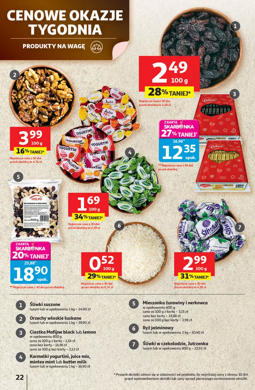 Gazetka promocyjna Auchan - Pewność niskich cen Hipermarket - ważna 18.09 do 24.09.2025 - strona 22 - produkty: Ciastka, Jutrzenka, Lack, Orzechy włoskie, Ryż