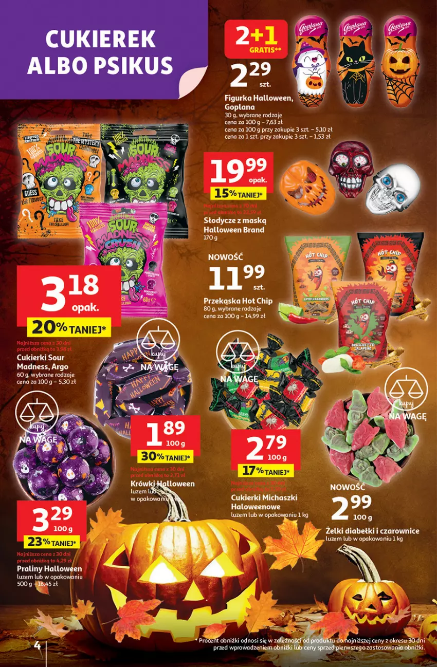 Gazetka promocyjna Auchan - Pewność niskich cen Hipermarket - ważna 18.09 do 24.09.2025 - strona 4 - produkty: Cukier, Cukierki, Gra, Praliny