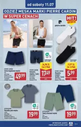 Gazetka promocyjna Aldi - Przygotuj się na kolejny tydzień - Gazetka - ważna od 11.07 do 11.07.2026 - strona 13 - produkty: Ser, Szorty, Kosz, Koszulka, Dres, Wełna, Pierre Cardin, Fa
