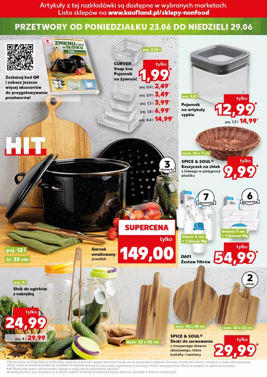 Gazetka promocyjna Kaufland - Kaufland - ważna 18.06 do 25.06.2025 - strona 15 - produkty: Chleb, Garnek, Kosz, Pojemnik, Ser