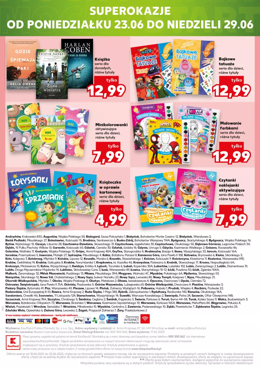 Gazetka promocyjna Kaufland - Kaufland - ważna 18.06 do 25.06.2025 - strona 22 - produkty: AEG, BIC, Dzieci, Fa, Gry, Kosz, Książka, LANA, Lion, Monte, Mysz, Namysłów, Olej, Parasol, Piast, Piec, Podlaski, Ser, Sól, Sos, Szal, Top