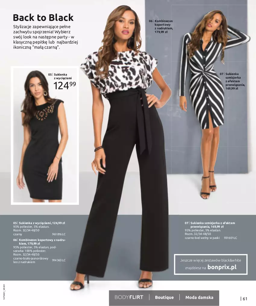 Gazetka promocyjna Bonprix - Total Look - ważna 18.01 do 18.07.2023 - strona 63 - produkty: Kombinezon, Lack, Sukienka