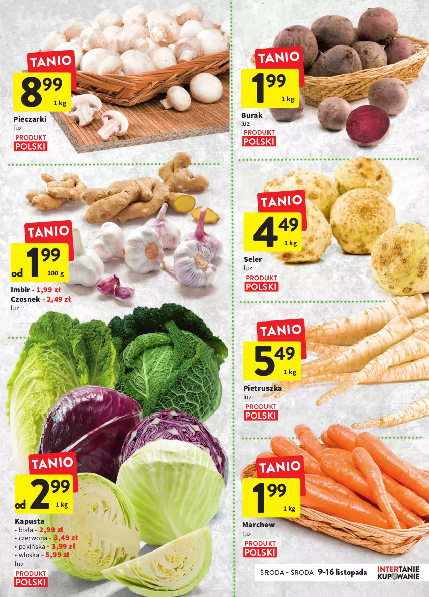 Gazetka promocyjna Intermarche - Gazetka Intermarche - ważna 09.11 do 16.11.2022 - strona 11 - produkty: Czosnek, Imbir, Piec, Pietruszka, Top