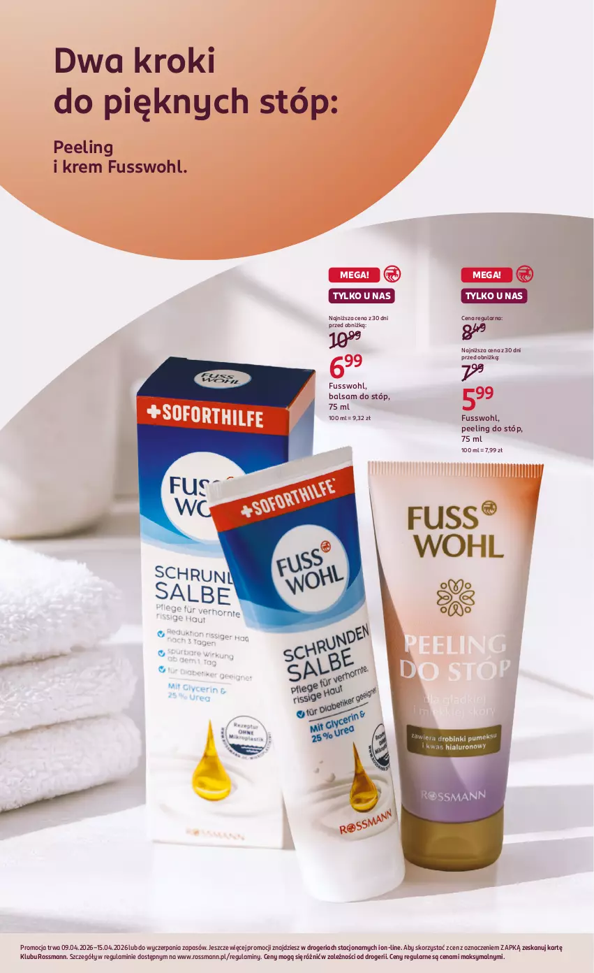 Gazetka promocyjna Rossmann - Gazetka promocyjna Rossmanna - ważna 09.04 do 15.04.2026 - strona 2 - produkty: Balsam do stóp, Peeling