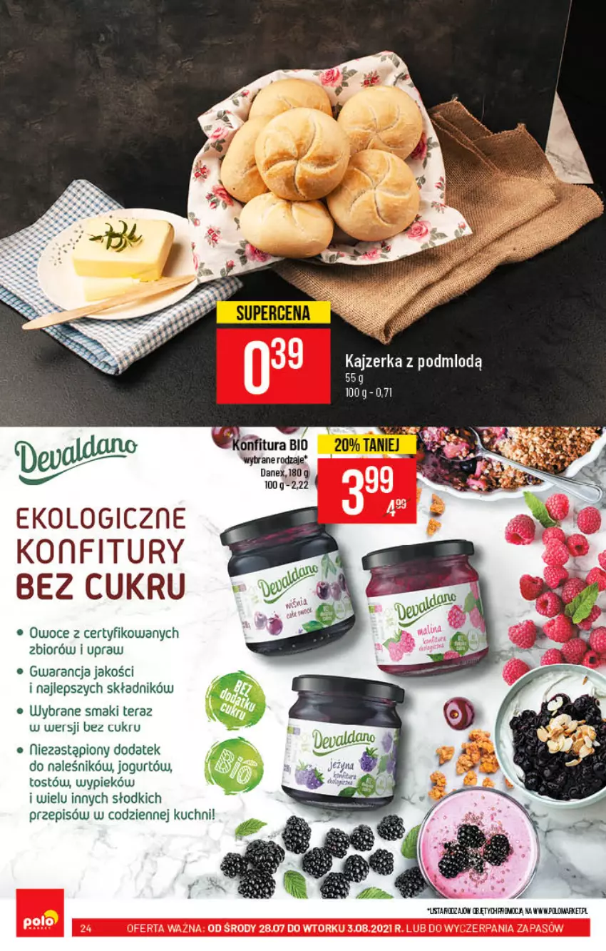 Gazetka promocyjna PoloMarket - Gazetka pomocyjna - ważna 28.07 do 03.08.2021 - strona 24 - produkty: Jogurt, Kajzerka, Owoce, Tera