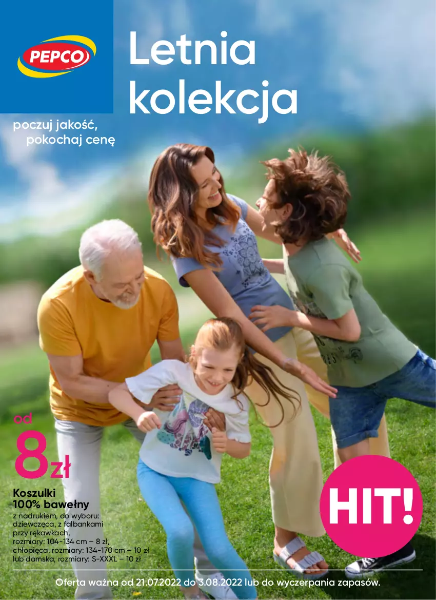 Gazetka promocyjna Pepco - Letnia kolekcja - ważna 21.07 do 03.08.2022 - strona 1 - produkty: Fa, Koc, Kosz