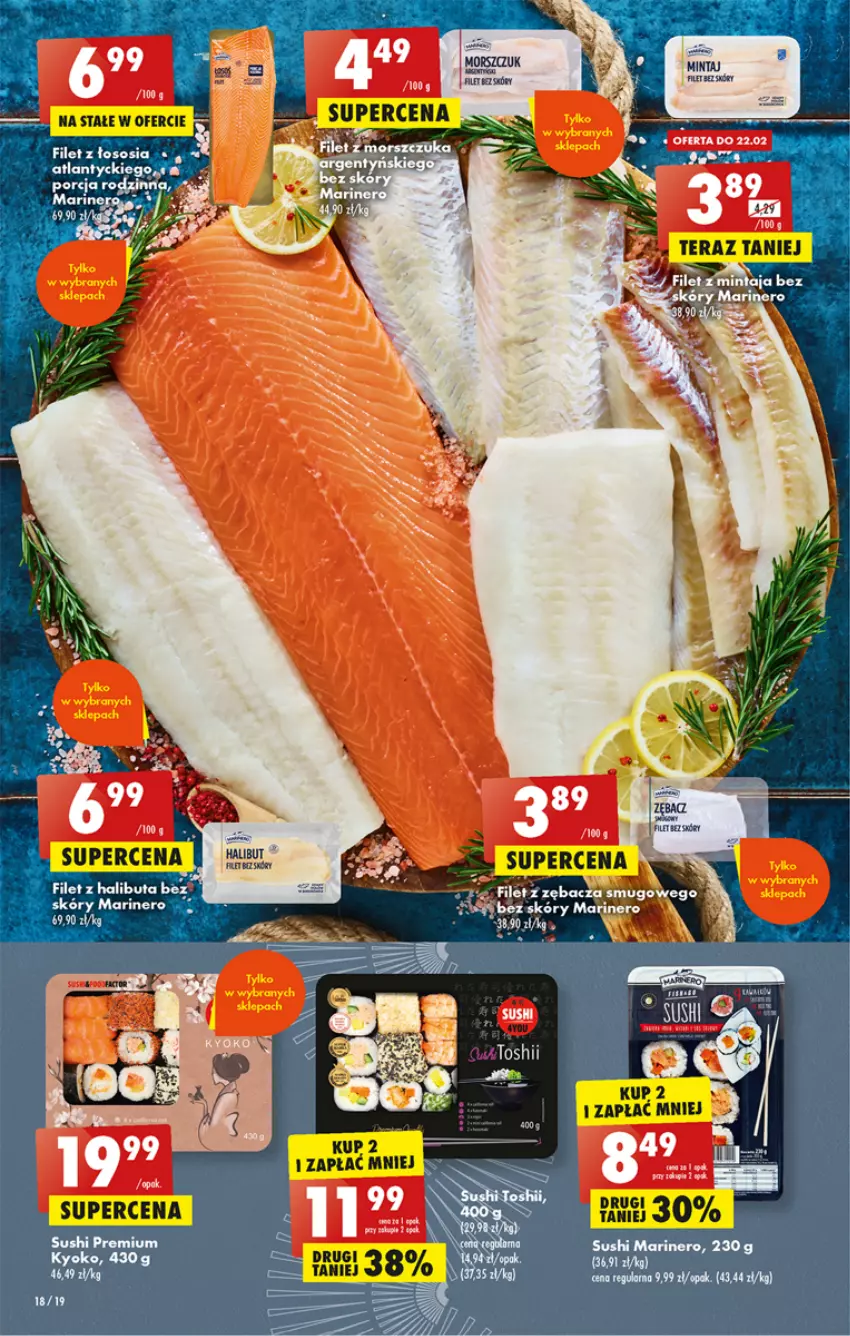 Gazetka promocyjna Biedronka - ważna 20.02 do 25.02.2023 - strona 18 - produkty: Brit, Sushi