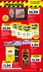 Gazetka promocyjna Lidl - GAZETKA - Gazetka - ważna od 28.05 do 28.05.2022 - strona 9 - produkty: Torebka, Kawa rozpuszczalna, Gra, Bell, Pasta do zębów, Kawa, O nas, Herbata czarna, Schab wieprzowy, Lipton, Bebiko, Bella, Colgate, Waga, Herbata, Olej, Mleko, LG