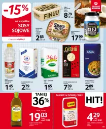 Gazetka promocyjna Selgros - Oferta spożywcza - Gazetka - ważna od 27.10 do 27.10.2021 - strona 19 - produkty: Ryż do sushi, Makaron, Sos, Ryż, Smakowita, Cukier, Olej kokosowy, Fasola, Mąka, Sushi, Oliwa z oliwek, Finuu, Olej, Ocet, Mąka tortowa, Kokos, Fa