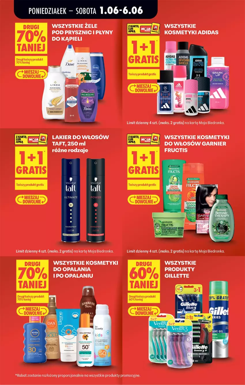Gazetka promocyjna Biedronka - Od Poniedziałku - ważna 01.06 do 06.06.2026 - strona 17 - produkty: Adidas, Fructis, Gra, Lakier, Lakier do włosów, Por