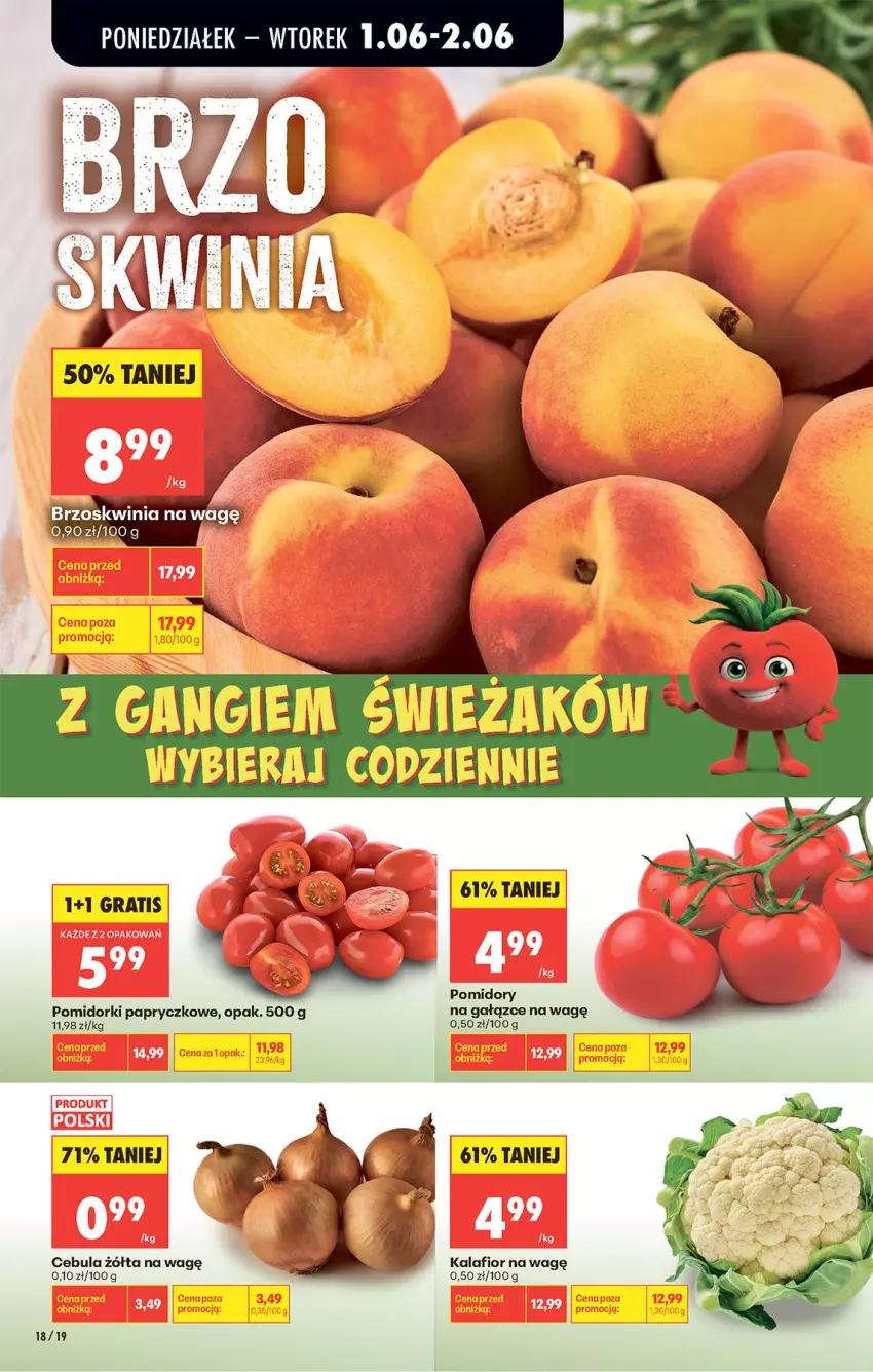 Gazetka promocyjna Biedronka - Od Poniedziałku - ważna 01.06 do 06.06.2026 - strona 25 - produkty: Cebula, Cebula zółta, Gra, Kalafior, Pomidorki