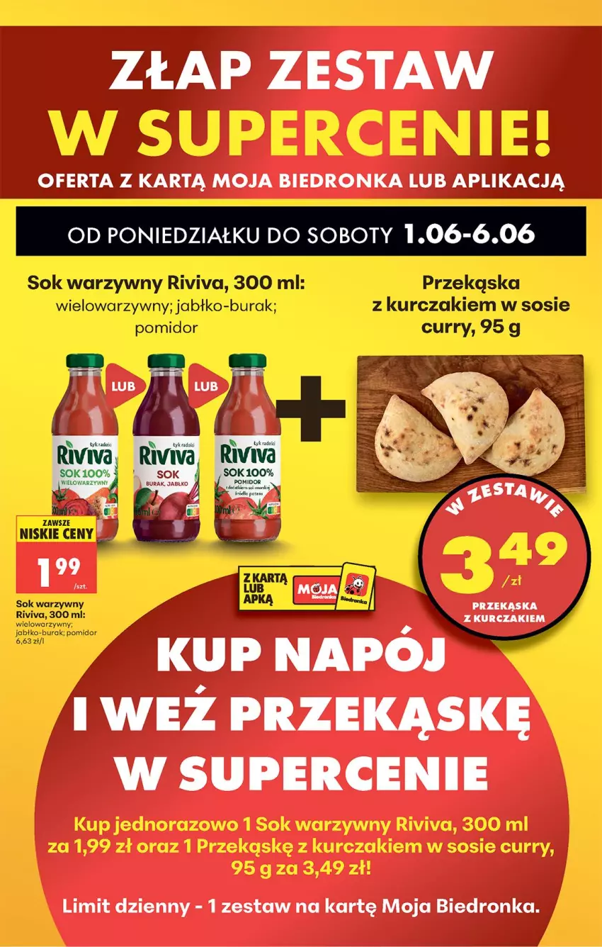 Gazetka promocyjna Biedronka - Od Poniedziałku - ważna 01.06 do 06.06.2026 - strona 39 - produkty: Kurczak, Sok, Sos