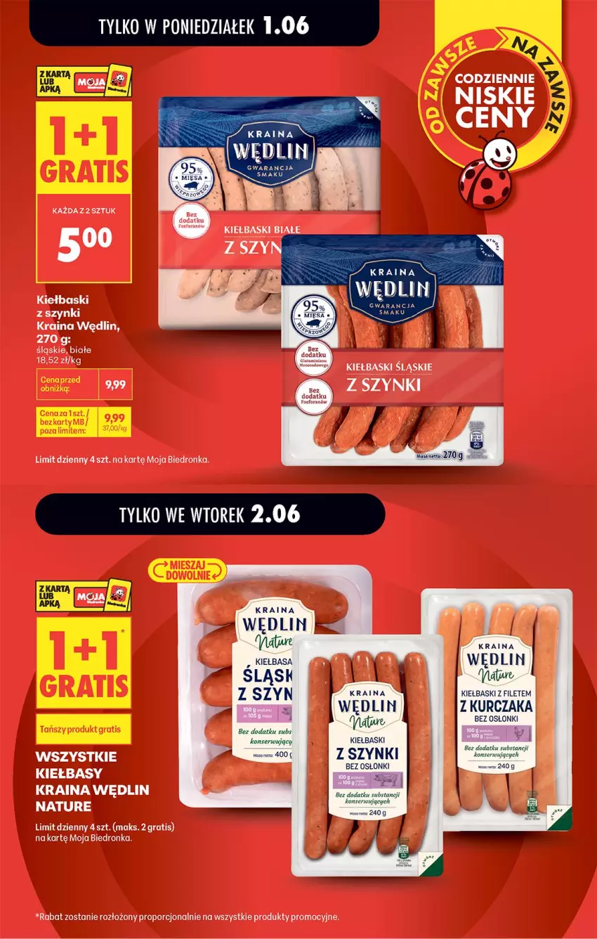 Gazetka promocyjna Biedronka - Od Poniedziałku - ważna 01.06 do 06.06.2026 - strona 5 - produkty: Gra, Kiełbaski śląskie, Por