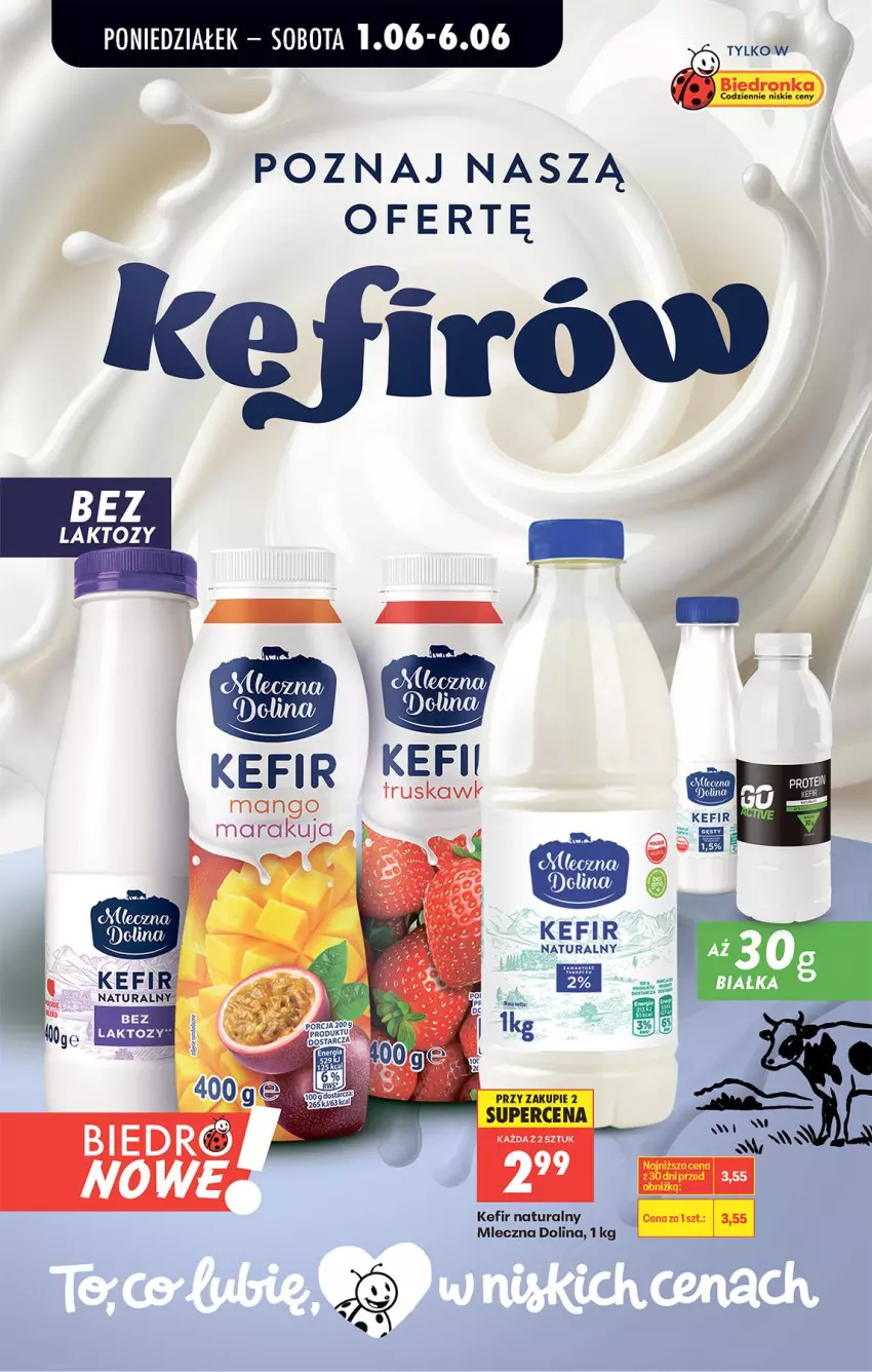 Gazetka promocyjna Biedronka - Od Poniedziałku - ważna 01.06 do 06.06.2026 - strona 51 - produkty: Kefir, Kefir naturalny, Mango, Por