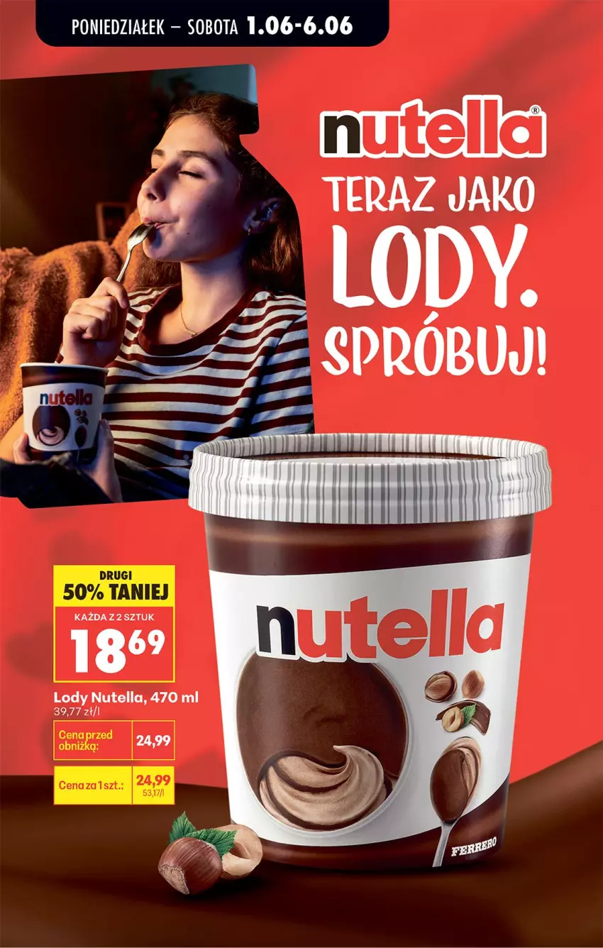 Gazetka promocyjna Biedronka - Od Poniedziałku - ważna 01.06 do 06.06.2026 - strona 64 - produkty: Lody, Nutella