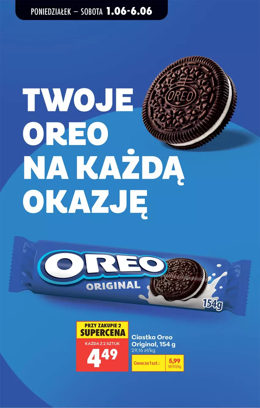 Gazetka promocyjna Biedronka - Od Poniedziałku - ważna 01.06 do 06.06.2026 - strona 65 - produkty: Ciastka, Gin, Oreo