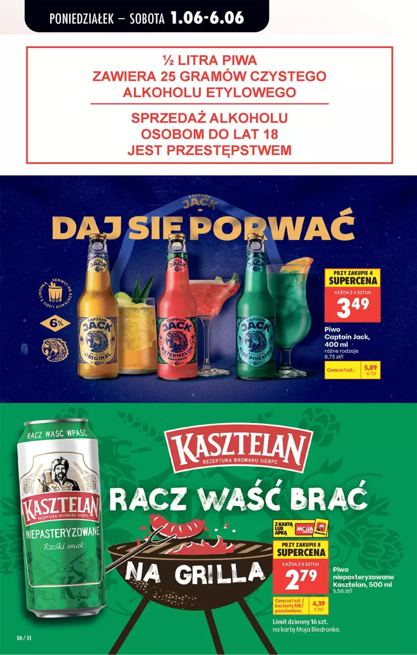 Gazetka promocyjna Biedronka - Od Poniedziałku - ważna 01.06 do 06.06.2026 - strona 73 - produkty: Gra, Kasztelan, Piwa