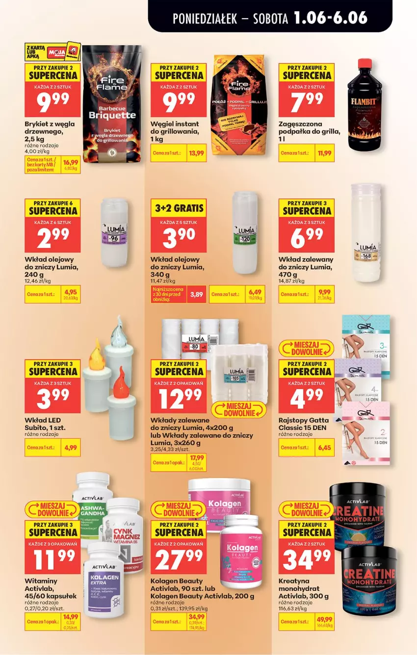 Gazetka promocyjna Biedronka - Od Poniedziałku - ważna 01.06 do 06.06.2026 - strona 88 - produkty: Cynk, Gatta, Gra, Grill, Kolagen, Olej, Por, Rajstopy, Top, Wkład olejowy, Znicz
