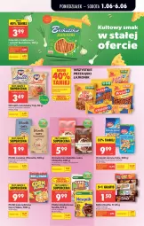 Gazetka promocyjna Biedronka - Od Poniedziałku - Gazetka - ważna od 06.06 do 06.06.2026 - strona 68 - produkty: Corn flakes, Top, Lajkonik, Gra, Orzeszki, Chrupki, Płatki owsiane, Baton, Danio, Felix, Orzeszki ziemne, Kakao, Granola, Fa