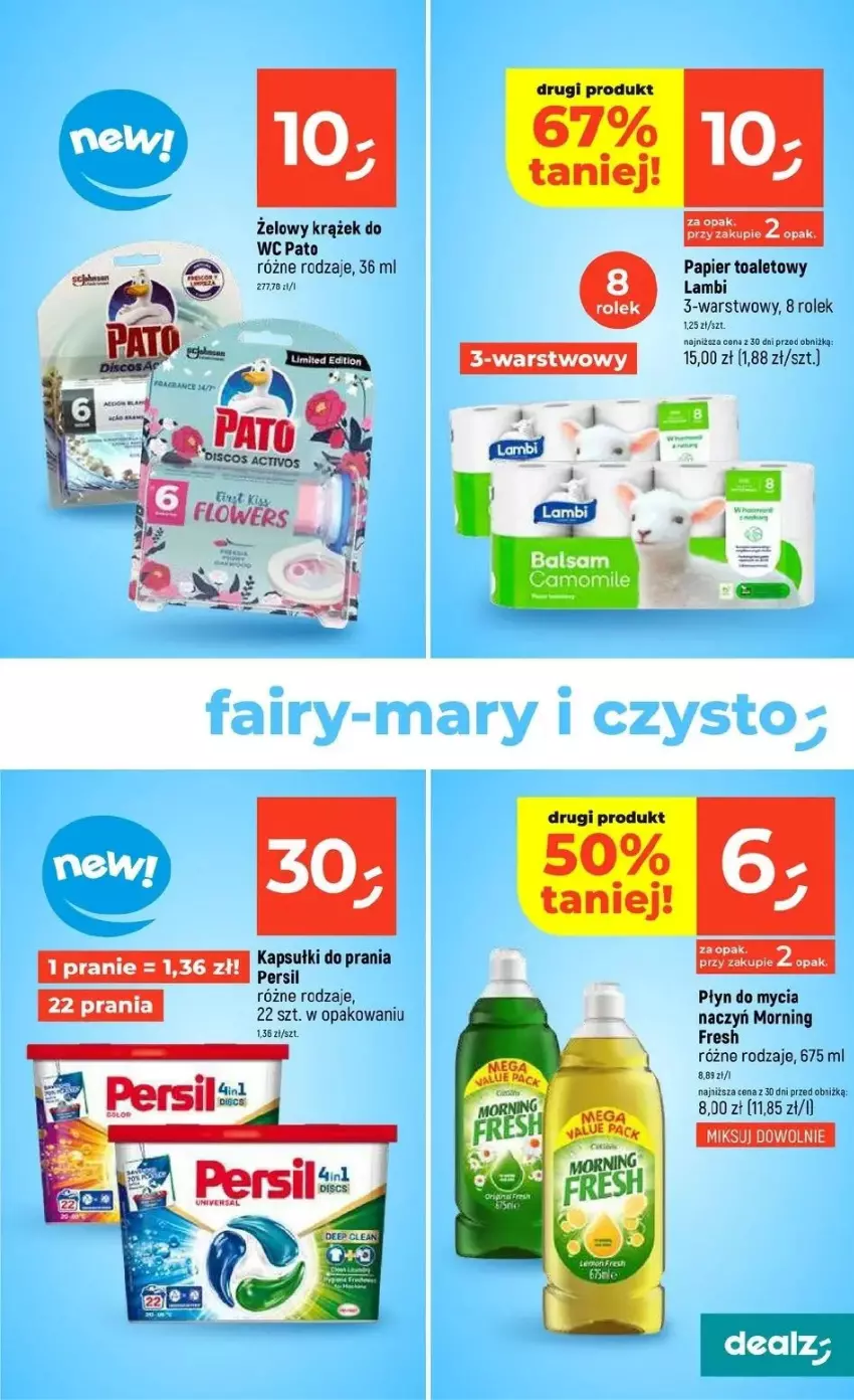 Gazetka promocyjna Dealz - ważna 20.03 do 26.03.2025 - strona 11 - produkty: Do mycia naczyń, Kapsułki do prania, Papier, Papier toaletowy, Płyn do mycia, Płyn do mycia naczyń