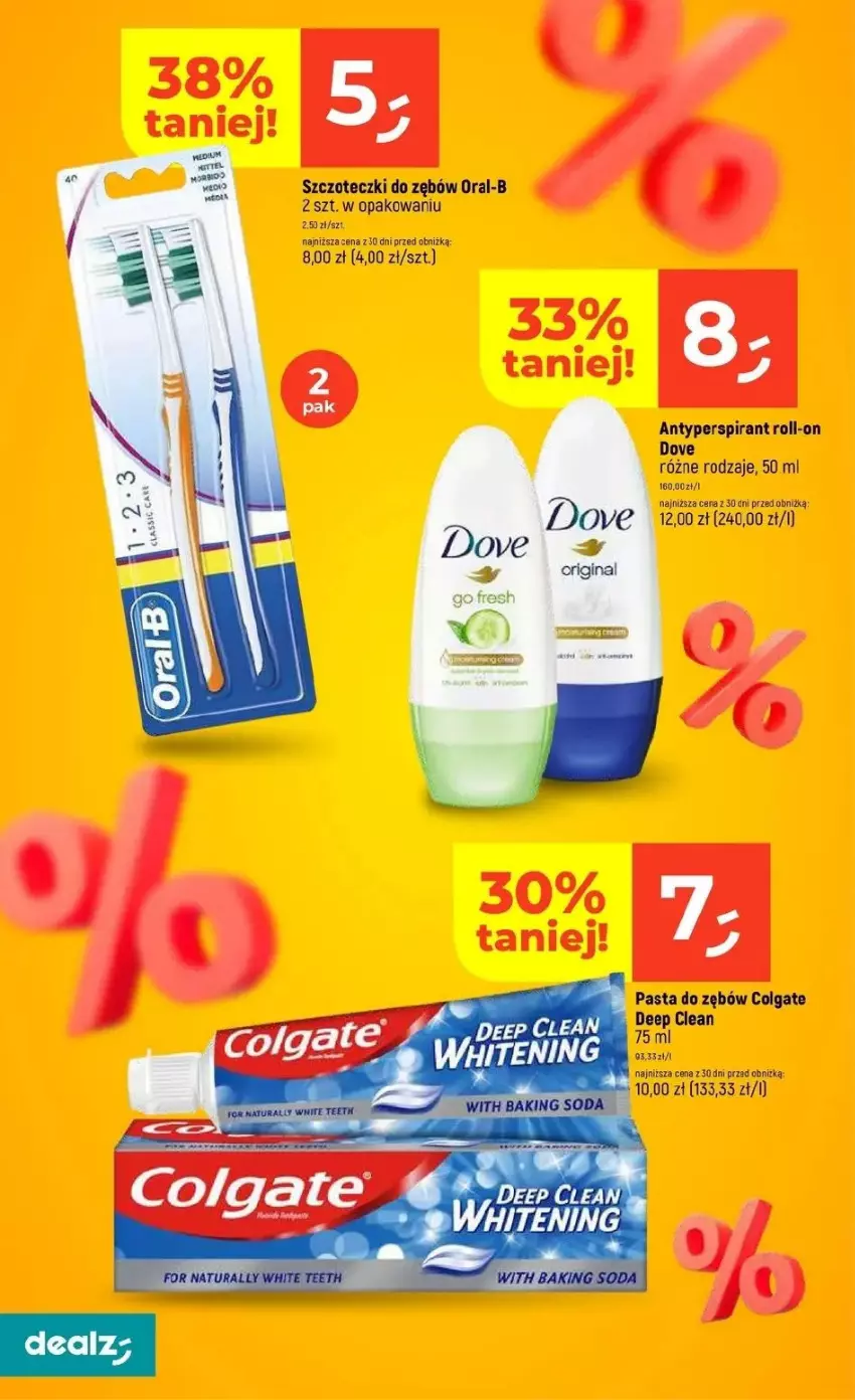 Gazetka promocyjna Dealz - ważna 20.03 do 26.03.2025 - strona 19 - produkty: Antyperspirant, Colgate, Dove, Fa, LG, Pasta do zębów