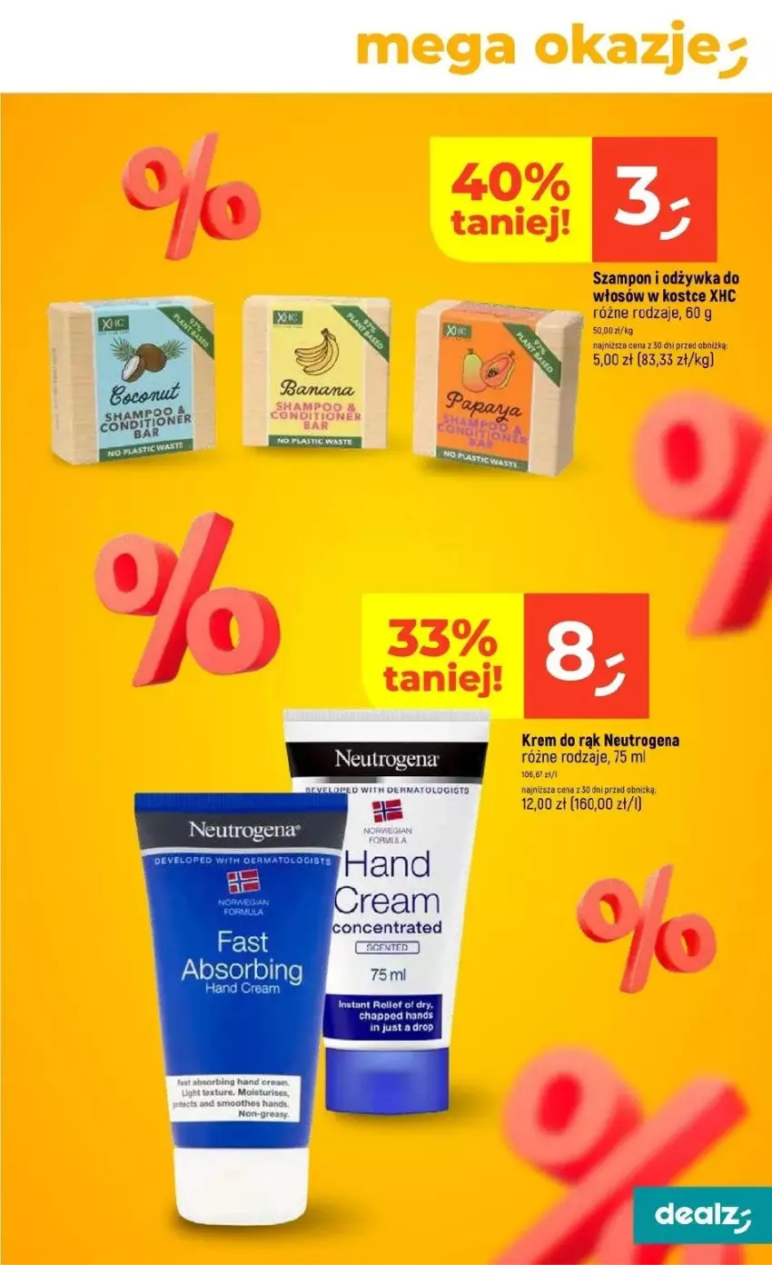 Gazetka promocyjna Dealz - ważna 20.03 do 26.03.2025 - strona 20 - produkty: Fa, Krem do rąk, Neutrogena, Odżywka, Szampon