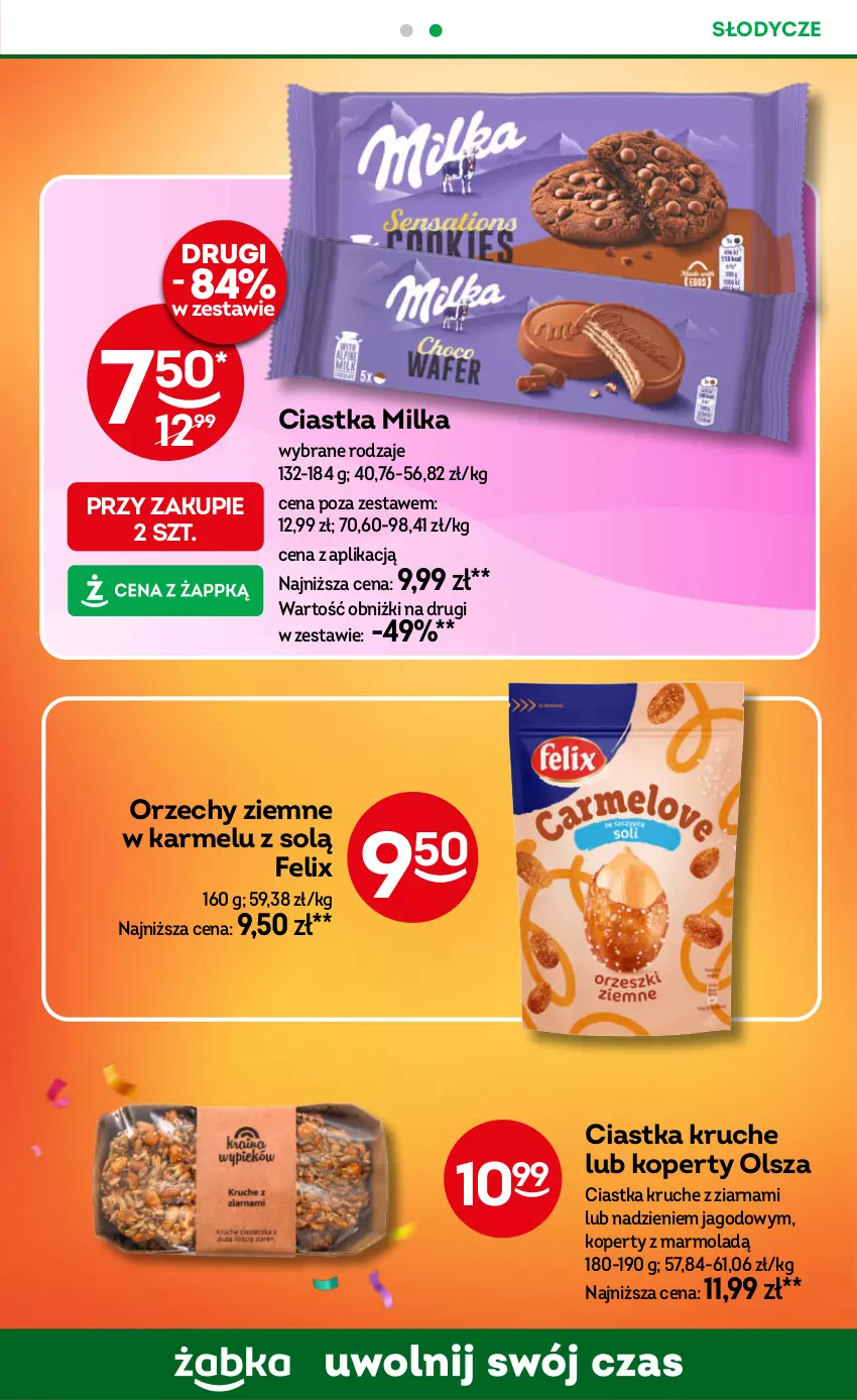 Gazetka promocyjna Żabka - ważna 12.02 do 25.02.2025 - strona 35 - produkty: Ciastka, Felix, Milka, Mola