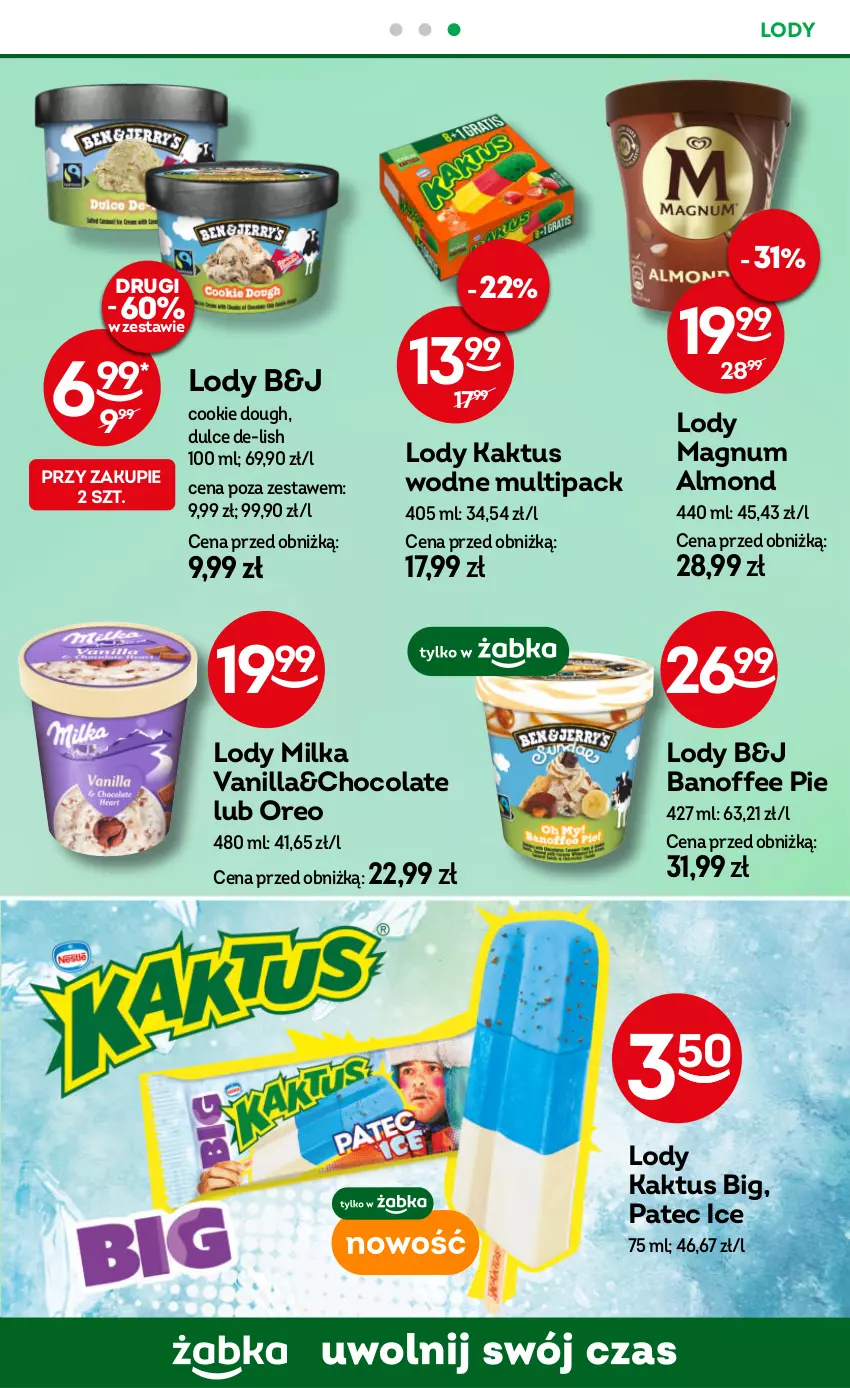 Gazetka promocyjna Żabka - ważna 12.02 do 25.02.2025 - strona 58 - produkty: Kaktus, Lody, Milka, Oreo