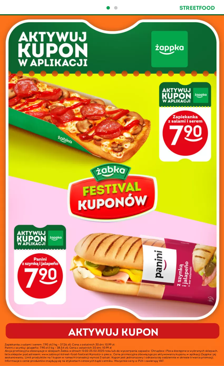 Gazetka promocyjna Żabka - ważna 12.02 do 25.02.2025 - strona 6 - produkty: Dres, Piec, Pizza, Rama, Salami, Ser, Tran, Zapiekanka