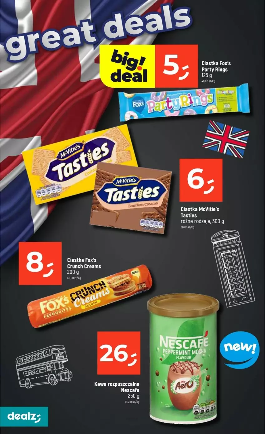 Gazetka promocyjna Dealz - NOWA GAZETKA - ważna 22.01 do 28.01.2026 - strona 14 - produkty: Ciastka, Kawa, Kawa rozpuszczalna