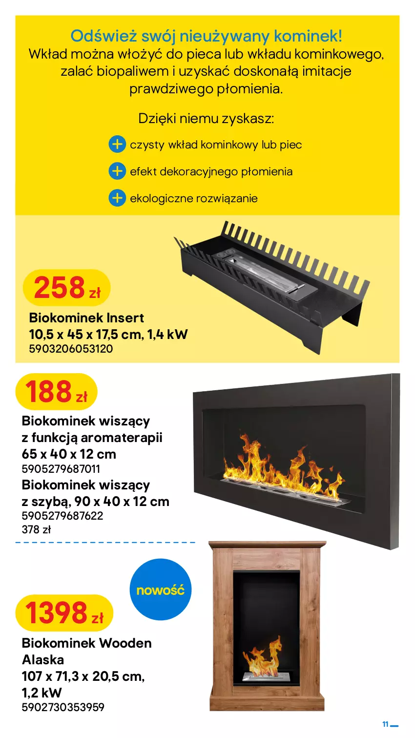 Gazetka promocyjna Castorama - Gazetka Castorama - ważna 22.09 do 10.10.2021 - strona 11 - produkty: Kominek, Piec, Ser, Tera, Wkład kominkowy