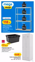 Gazetka promocyjna Castorama - Gazetka Castorama - Gazetka - ważna od 10.10 do 10.10.2021 - strona 23 - produkty: Rama, Cynk, Pojemnik, Regał, Szafa, Drzwi, Astor, Regał metalowy, Meble, HP, Fa