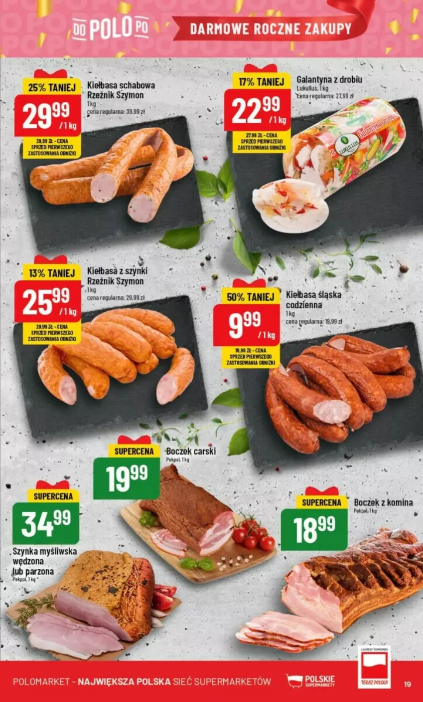 Gazetka promocyjna PoloMarket - ważna 18.10 do 24.11.2023 - strona 11 - produkty: Boczek, Cars, Kiełbasa, Kiełbasa schabowa, Pekpol, Szynka