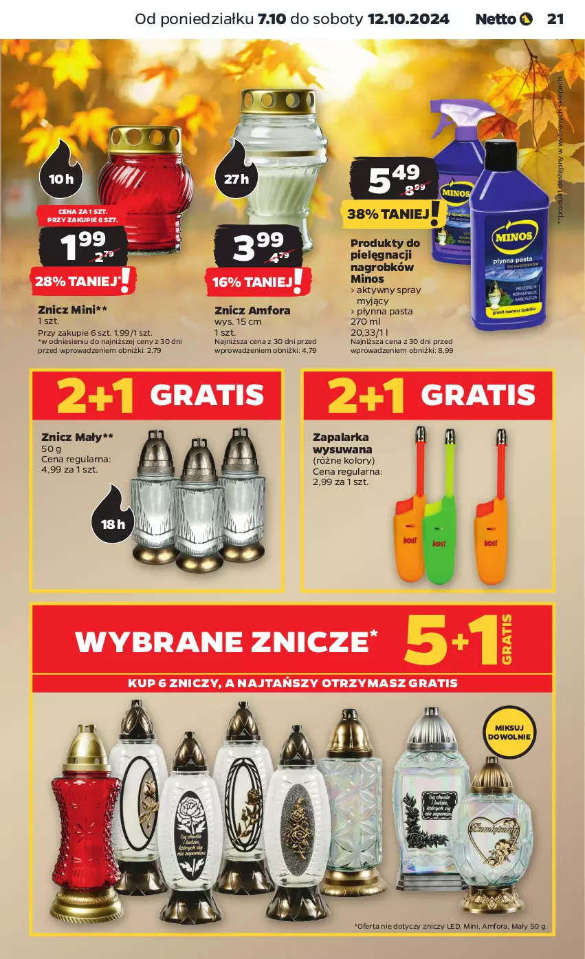 Gazetka promocyjna Netto - Netto Gazetka Food 41/24A - ważna 07.10 do 12.10.2024 - strona 21 - produkty: Gra, Zapalarka, Znicz