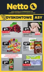 Gazetka promocyjna Netto - Netto Gazetka Food 41/24A - Gazetka - ważna od 12.10 do 12.10.2024 - strona 1 - produkty: Piwa, Piwo, Kurczak, Rum, Gra, Papier, Cukier, Papier toaletowy, Danio, Cukierki, Lizaki, Wino, Nestlé