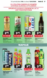 Gazetka promocyjna Netto - Netto Gazetka Food 41/24A - Gazetka - ważna od 12.10 do 12.10.2024 - strona 17 - produkty: Piwa, Piwo, Gra, Napój energetyczny, Namysłów, Ice tea, Napoje, Tiger, Kubuś, Karmi, Napój, Fa
