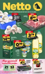 Gazetka promocyjna Netto - Oferta Tygodnia - Gazetka - ważna od 23.01 do 23.01.2021 - strona 1 - produkty: Piec, Jogurt naturalny, Gra, Zott, Bell, Jogurt, Karkówka wieprzowa, Kawa mielona, Kawa, Jacobs Krönung, Pieczarka, Olej rzepakowy, Bella, Jacobs, Olej, Merci