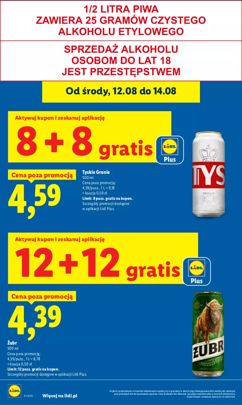 Gazetka promocyjna Lidl - Gazetka ważna od 12.08 do 14.08 - ważna 12.08 do 14.08.2026 - strona 24 - produkty: Gra, Tyskie