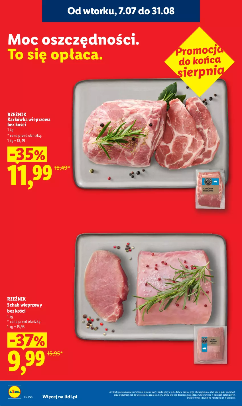 Gazetka promocyjna Lidl - Gazetka ważna od 12.08 do 14.08 - ważna 12.08 do 14.08.2026 - strona 28 - produkty: Karkówka wieprzowa, Schab wieprzowy