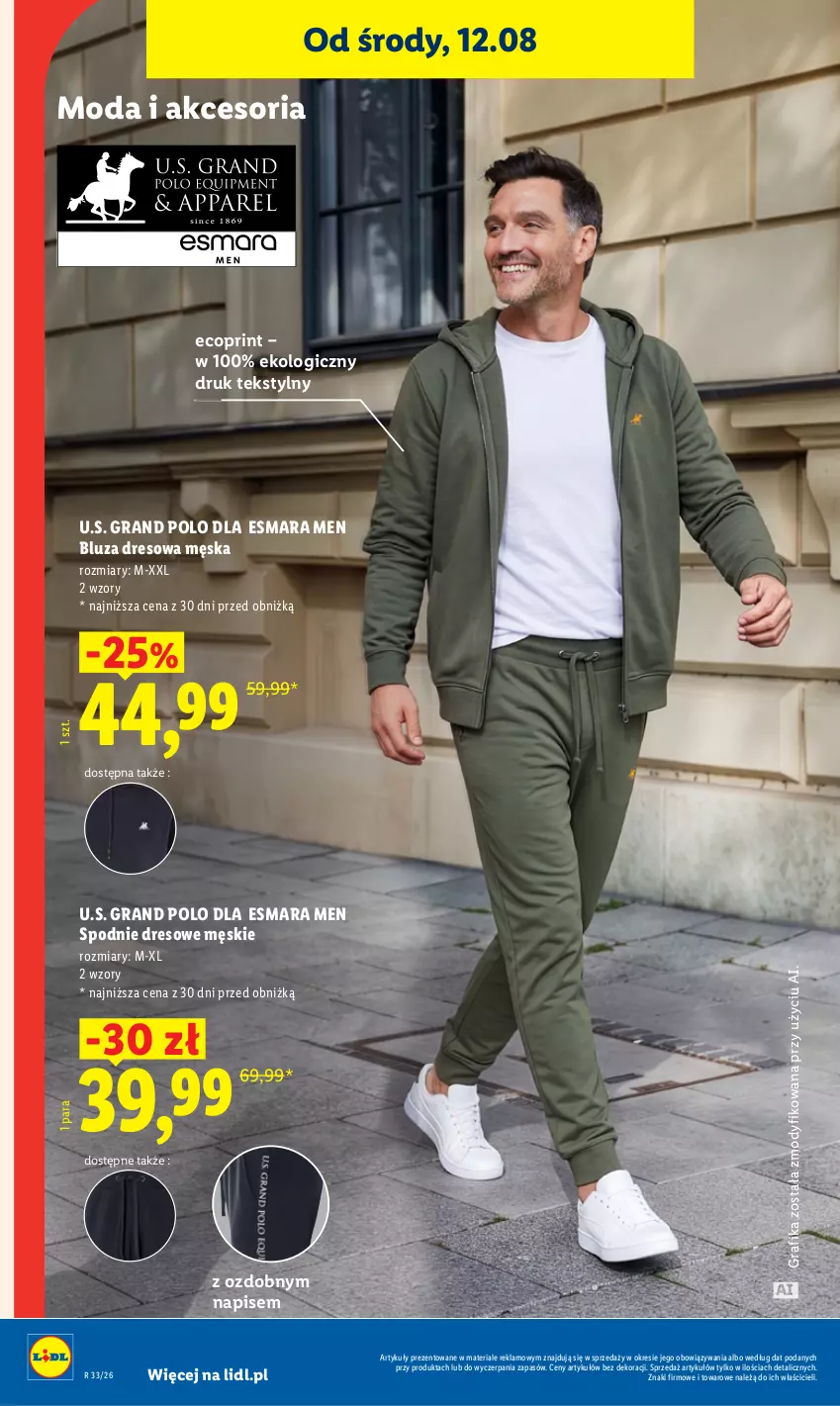 Gazetka promocyjna Lidl - Gazetka ważna od 12.08 do 14.08 - ważna 12.08 do 14.08.2026 - strona 40 - produkty: Bluza, Bluza dresowa, Dres, Gra, Grafika, Moda, Spodnie, Spodnie dresowe