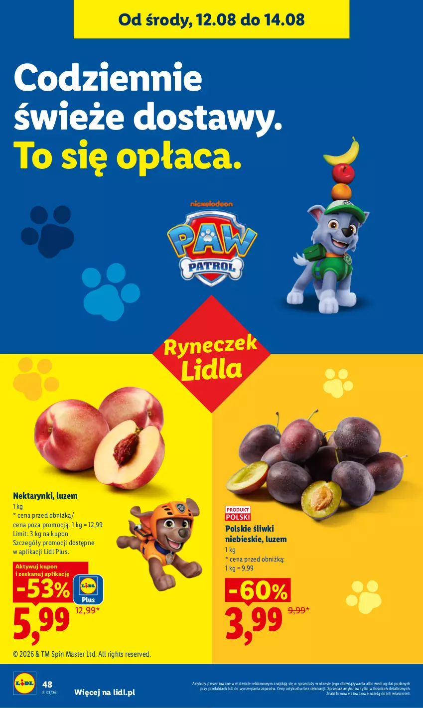 Gazetka promocyjna Lidl - Gazetka ważna od 12.08 do 14.08 - ważna 12.08 do 14.08.2026 - strona 48 - produkty: Nektar, Ser