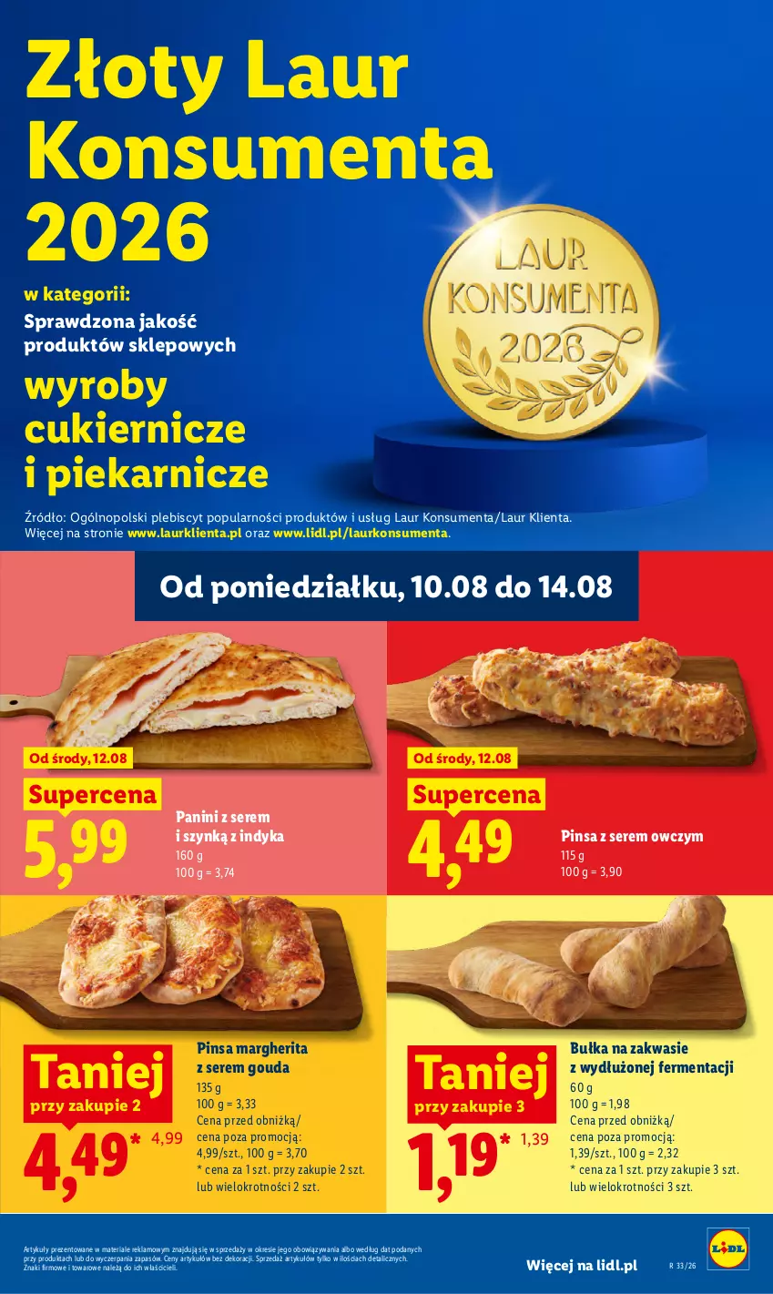 Gazetka promocyjna Lidl - Gazetka ważna od 12.08 do 14.08 - ważna 12.08 do 14.08.2026 - strona 57 - produkty: Bułka, Cukier, Gouda, Laur, Ser