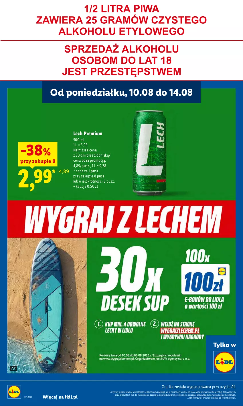 Gazetka promocyjna Lidl - Gazetka ważna od 12.08 do 14.08 - ważna 12.08 do 14.08.2026 - strona 74 - produkty: Gra, Grafika, Lech Premium