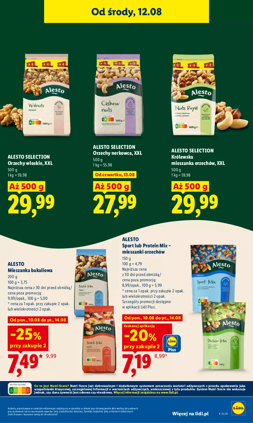 Gazetka promocyjna Lidl - Gazetka ważna od 12.08 do 14.08 - ważna 12.08 do 14.08.2026 - strona 79 - produkty: Mieszanka bakaliowa, Orzechy włoskie, Por, Sport