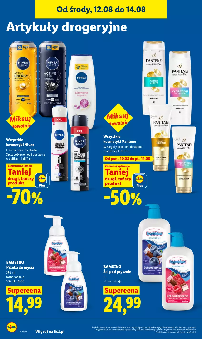 Gazetka promocyjna Lidl - Gazetka ważna od 12.08 do 14.08 - ważna 12.08 do 14.08.2026 - strona 90 - produkty: Nivea, Pantene