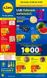 Gazetka promocyjna Lidl - Gazetka ważna od 12.08 do 14.08 - Gazetka - ważna od 14.08 do 14.08.2026 - strona 1 - produkty: Piwa, Kurczak, Gra, Karkówka wieprzowa, Mlekovita, Laur, PIKOK, Arbuz, Grill, Masło, Kiełbasa, Mleko, Kiełbasa śląska