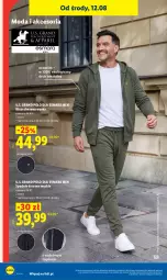 Gazetka promocyjna Lidl - Gazetka ważna od 12.08 do 14.08 - Gazetka - ważna od 14.08 do 14.08.2026 - strona 40 - produkty: Gra, Dres, Moda, Spodnie, Bluza, Spodnie dresowe, Bluza dresowa, Grafika