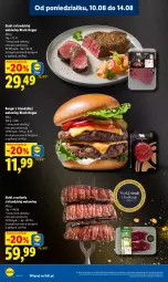 Gazetka promocyjna Lidl - Gazetka ważna od 12.08 do 14.08 - Gazetka - ważna od 14.08 do 14.08.2026 - strona 62 - produkty: Stek, Lack, Burger, Rostbef
