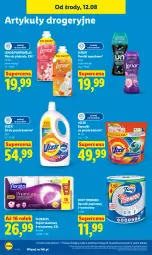 Gazetka promocyjna Lidl - Gazetka ważna od 12.08 do 14.08 - Gazetka - ważna od 14.08 do 14.08.2026 - strona 92 - produkty: Papier, Perełki zapachowe, Papier toaletowy, Vizir, Płyn do płukania, Ręcznik, Foxy, Flora, Kapsułki do prania, Lenor